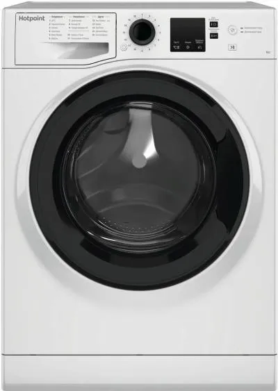 Стиральная машина фронтальная HOTPOINT NSS 6015 K RU белый/чёрный — фото 1
