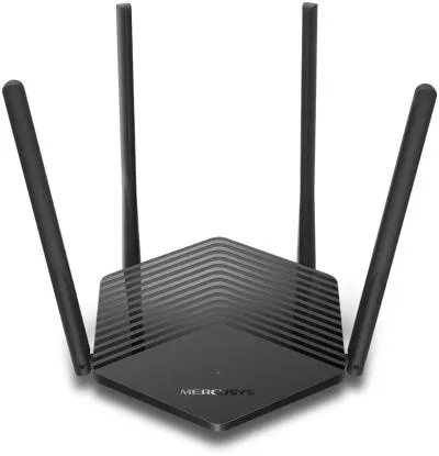Роутер беспроводной Mercusys MR60X AX1500 10/100/1000BASE-TX черный — фото 1