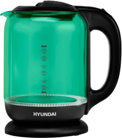 Чайник HYUNDAI HYK-G2807 бирюзовый стекло — фото 8