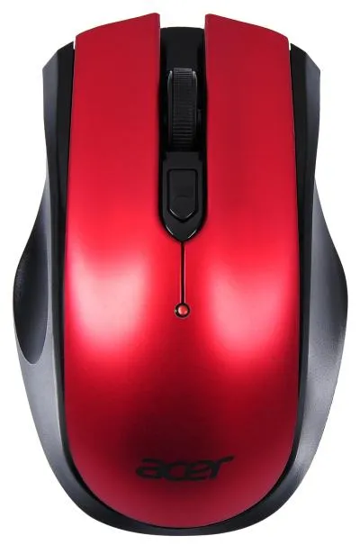 Мышь ACER OMR032 черный/красный оптическая (1600dpi) беспроводная USB (3but) (ZL.MCEEE.009) — фото 1