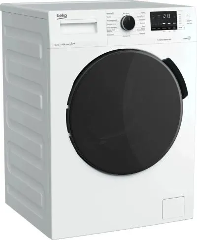 Стиральная машина фронтальная Beko WSPE6H612W белый/черный (пар, инвертор) — фото 2