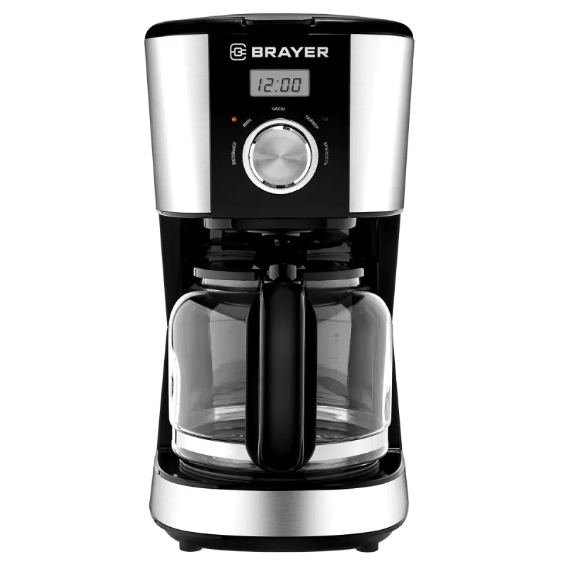 Кофеварка капельная BRAYER BR1122 черный (900w /1,5л) — фото 2