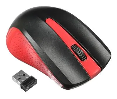 Мышь OKLICK 485MW черный/красный оптическая (1200dpi) беспроводная USB — фото 5
