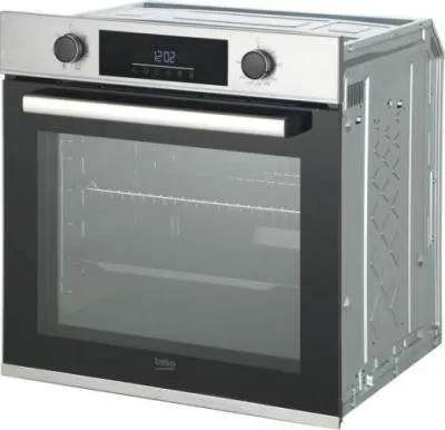 Духовой шкаф электрический BEKO BBIE12300XC нерж/черный (диспл, таймер) — фото 2