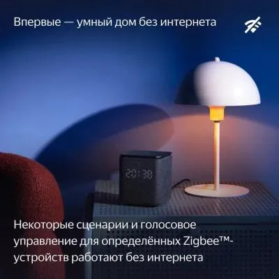 Умная колонка Яндекс Станция Миди с Zigbee черный  (YNDX-00054BLK) — фото 15