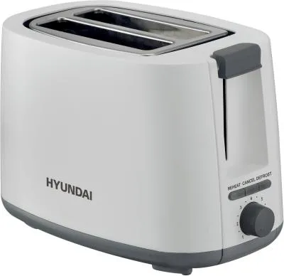 Тостер HYUNDAI HYT-2301 белый/серый — фото 1