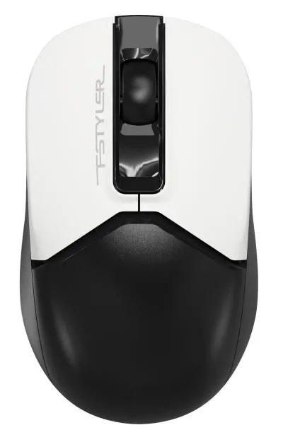 Мышь A4Tech Fstyler FG12 Panda белый/черный оптическая (1200dpi) беспроводная USB (3but) — фото 1