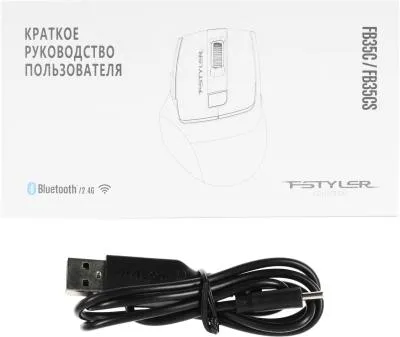 Мышь A4Tech Fstyler FB35C белый оптическая (2000dpi) беспроводная BT/Radio USB (6but) (FB35C ICY WHITE) — фото 21
