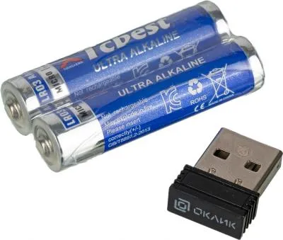Мышь OKLICK 455MW черный оптическая (1600dpi) беспроводная — фото 16