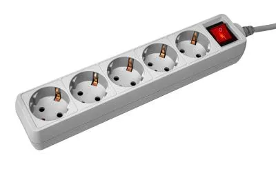 Сетевой фильтр PC PET AP01006-E-GR 1.8м (5 розеток) серый — фото 2