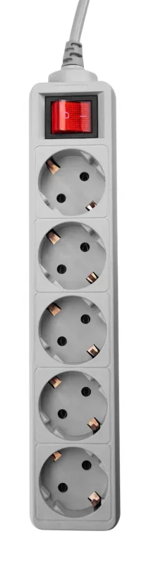 Сетевой фильтр PC PET AP01006-E-GR 1.8м (5 розеток) серый — фото 5
