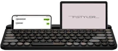 Клавиатура A4Tech Fstyler FBK30 черный/серый USB беспроводная BT/Radio slim Multimedia (FBK30 BLACKCURRANT) — фото 22