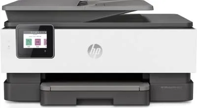МФУ струйный HP OfficeJet 8023 (1KR64B) A4 Duplex WiFi USB RJ-45 черный/белый — фото 1