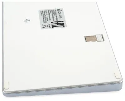 Клавиатура OKLICK 855S серебристый USB беспроводная BT/Radio slim Multimedia (1696464) — фото 8