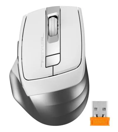 Мышь A4 Tech Fstyler FG35 серебристый/белый оптическая (2000dpi) беспроводная USB (6but) — фото 8