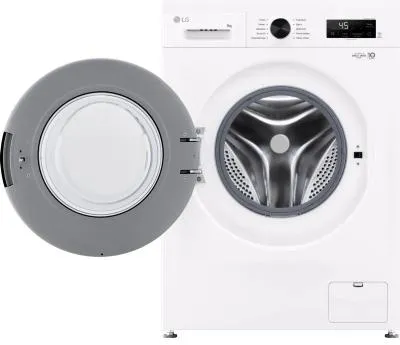 Стиральная машина фронтальная LG F2Y1VS6W белый/чёрный 9кг — фото 2