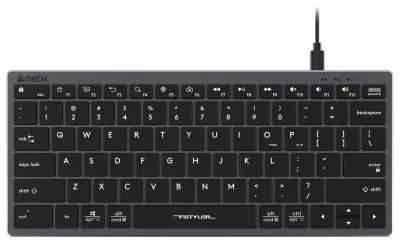 Клавиатура A4Tech Fstyler FX51 серый USB slim Multimedia (FX51 GREY) — фото 12