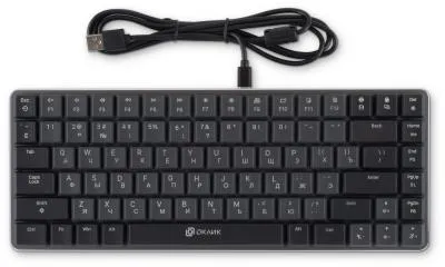 Клавиатура OKLICK K615X механическая черный/серебристый USB Multimedia LED (1934413) — фото 6