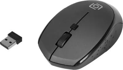 Мышь OKLICK 488MW серый/черный оптическая (1600dpi) беспроводная USB (3but) — фото 8