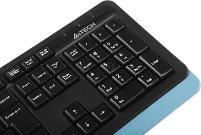 Клавиатура + мышь A4Tech Fstyler FG1035 клав:черный/синий мышь:черный/синий USB беспроводная Multimedia (FG1035 NAVY BLUE) — фото 12