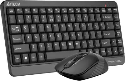Клавиатура + мышь A4TECH Fstyler FG1110 черный/серый черный/серый USB беспроводная Multimedia (FG1110 GREY) — фото 2