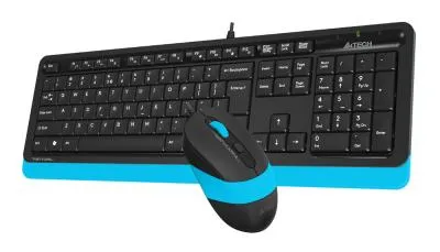Клавиатура + мышь A4 Fstyler F1010 клав:черный/синий мышь:черный/синий USB Multimedia — фото 16