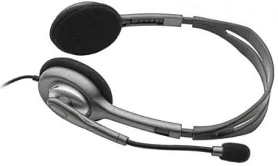 Наушники с микрофоном Logitech H111 серый — фото 2