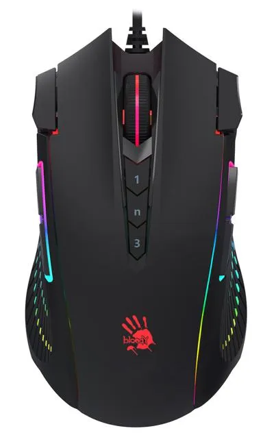 Мышь A4Tech Bloody J90s черный оптическая (8000dpi) USB (12but) (J90S BLACK ACTIVATED) — фото 1
