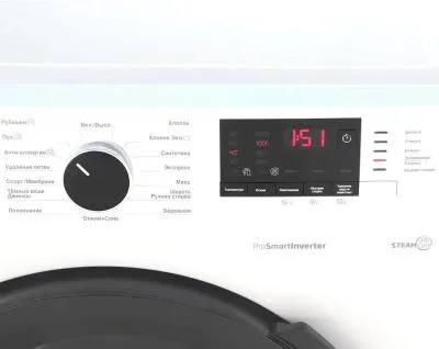 Стиральная машина фронтальная Beko WSPE6H612W белый/черный (пар, инвертор) — фото 4