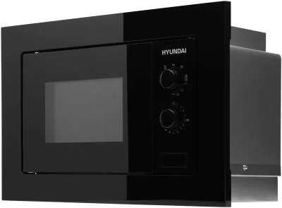 Встраиваемая микроволновая печь HYUNDAI HBW 2030 BG черный (20л.) — фото 9