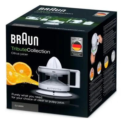 Соковыжималка цитрусовая BRAUN CJ3000 белый — фото 3