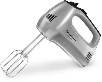 Миксер ручной MOULINEX HM310E10 белый /серебристый  [300w/ 5скоростей] — фото 1