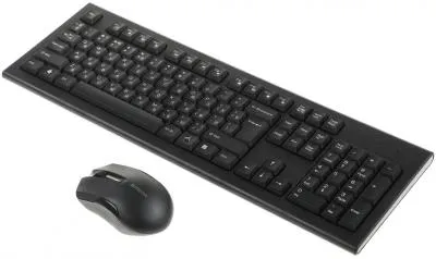Клавиатура + мышь A4Tech 3000NS черный USB беспроводная Multimedia — фото 1