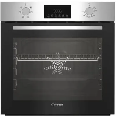 Духовой шкаф электрический INDESIT IFE 3644 J IX нержавеющая сталь — фото 1