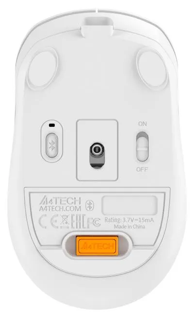 Мышь A4Tech Fstyler FB10C белый/серый оптическая (2400dpi) беспроводная BT/Radio USB (4but) (FB10C GRAYISH WHITE) — фото 17