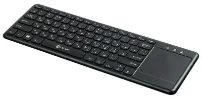 Клавиатура OKLICK 830ST черный USB беспроводная slim Multimedia Touch — фото 7