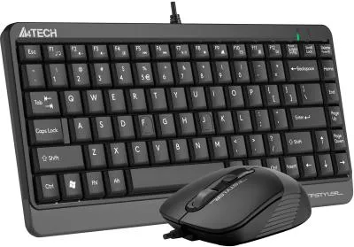 Клавиатура + мышь A4Tech Fstyler F1110 клав:черный/серый мышь:черный/серый USB Multimedia (F1110 GREY) — фото 4