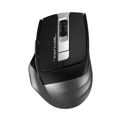 Мышь A4Tech Fstyler FB35CS серый/черный оптическая (2000dpi) silent беспроводная BT/Radio USB (5but) — фото 1