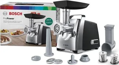 Мясорубка BOSCH MFW67440 2000Вт черный/серебристый — фото 23