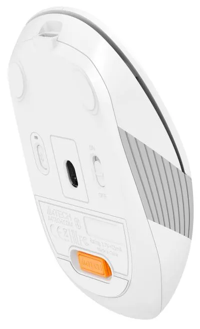 Мышь A4Tech Fstyler FB10C белый/серый оптическая (2400dpi) беспроводная BT/Radio USB (4but) (FB10C GRAYISH WHITE) — фото 16