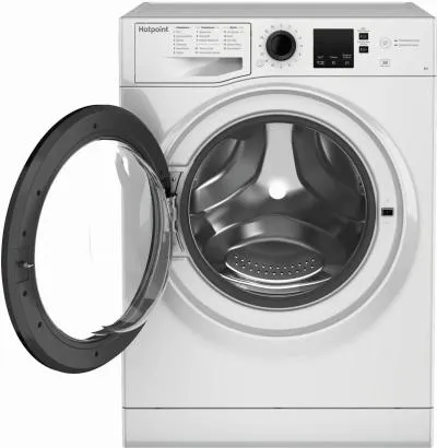 Стиральная машина фронтальная HOTPOINT NSS 6015 K RU белый/чёрный — фото 2