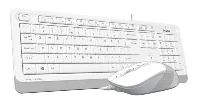 Клавиатура + мышь A4 Fstyler F1010 клав:белый/серый мышь:белый/серый USB Multimedia — фото 15