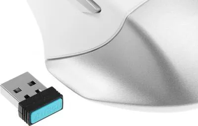 Мышь A4Tech Fstyler FB35 белый/серый оптическая (2000dpi) беспроводная BT/Radio USB для ноутбука (6but) — фото 4