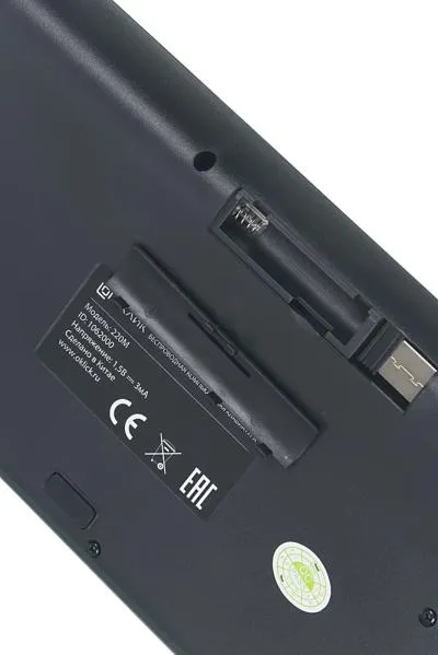 Клавиатура + мышь OKLICK 220M черный USB беспроводная — фото 7