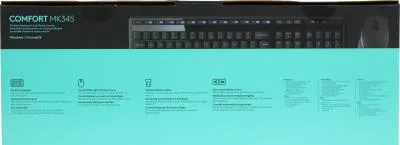 Клавиатура + мышь Logitech MK345 черный черный USB беспроводная (920-006489) — фото 7