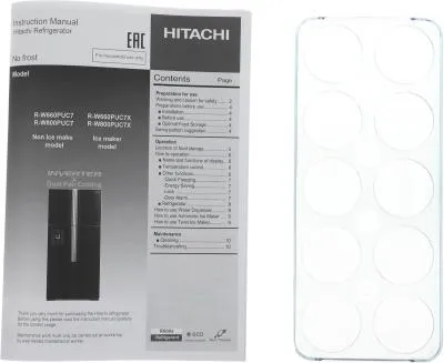 Холодильник HITACHI R-W660PUC7 GBK черный (стекло, инвертер, FNF) — фото 18