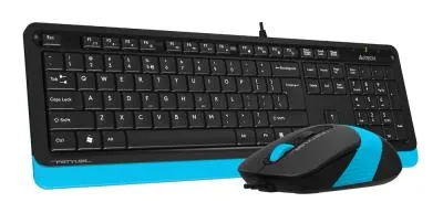 Клавиатура + мышь A4 Fstyler F1010 клав:черный/синий мышь:черный/синий USB Multimedia — фото 15