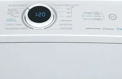 Стиральная машина вертикальная MIDEA MF100T80BS/W-RU белый (8 кг,пар,инвертор) — фото 6