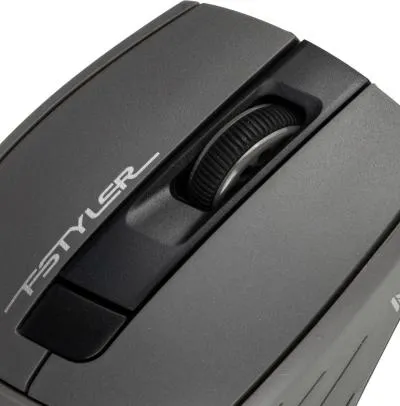 Мышь A4Tech Fstyler FG30S серый оптическая (2000dpi) silent беспроводная USB (6but) — фото 8
