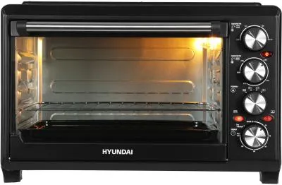 Мини-печь HYUNDAI MIO-HY086  (38л) 1600w /черный <КОНВЕКЦИЯ /2 КОНФОРКИ> — фото 3